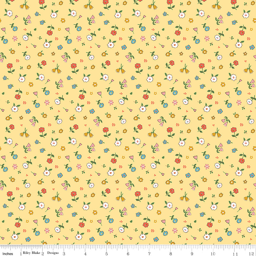 Cotton Nook Pretty Sunshine Fabric by Minki Kim | Riley Blake