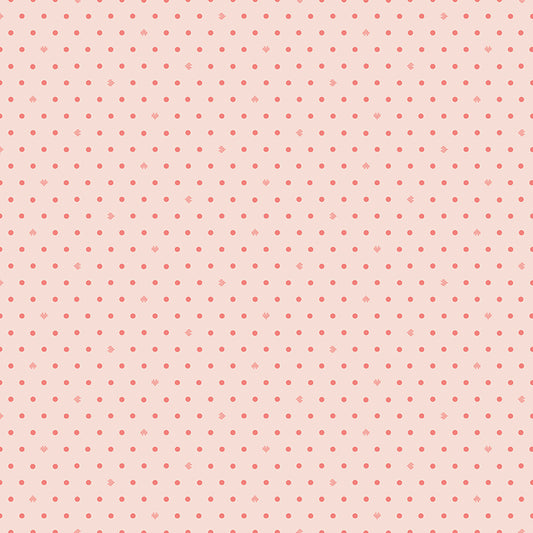 Cotton Nook Dots Blush Fabric by Minki Kim | Riley Blake